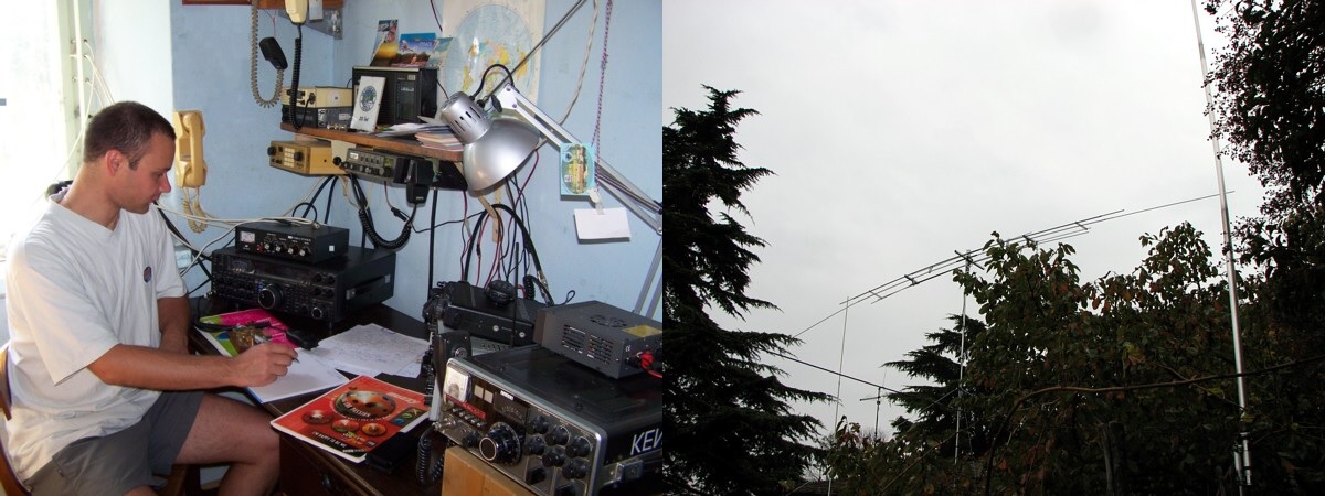 S53RA shack and antennas 2009 to 2014